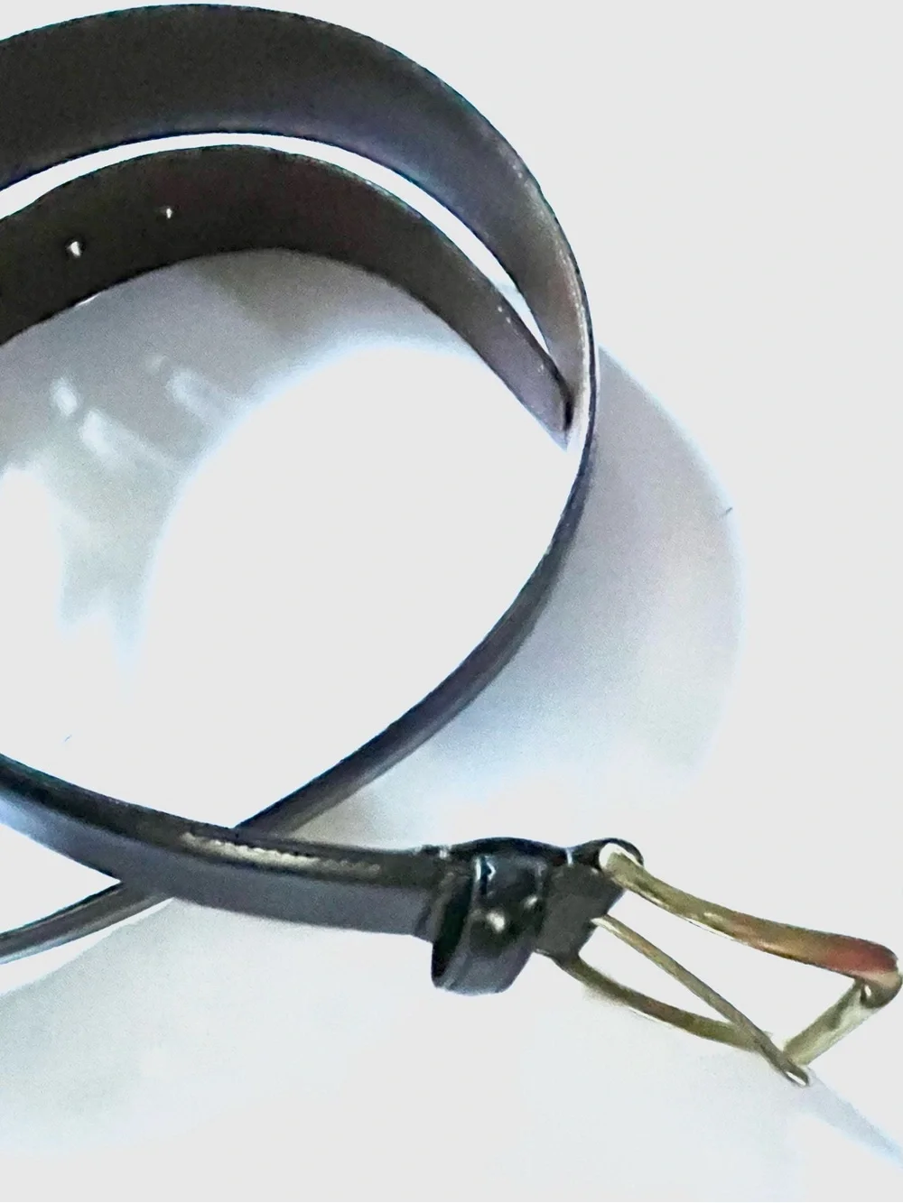 Coach Men's Black Leather Handcrafted Belt